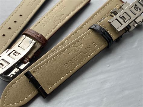 20mm breitling watch strap|genuine Breitling leather watch strap.